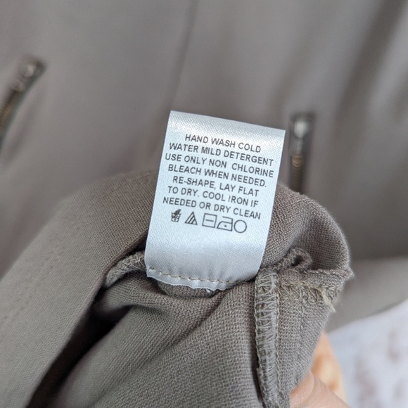 Komorov Dress Womens XS Tunic Brown Half Short Sleeve Mini Mock Zip Neck Pocket - Picture 8 of 13